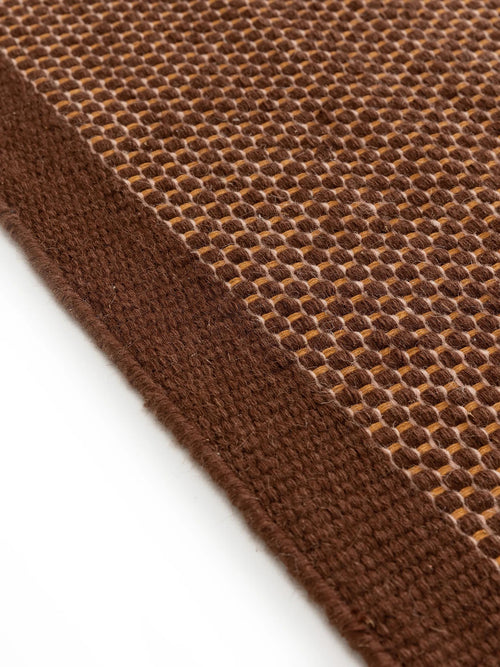 benuta wollen vloerkleed Rocco - bruin - 120x170 cm