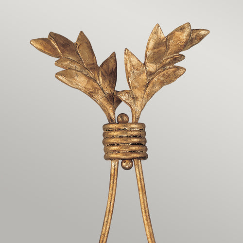 Elstead Sweet Olive - Wandlamp Kaars 2 Lichten Goud, E14