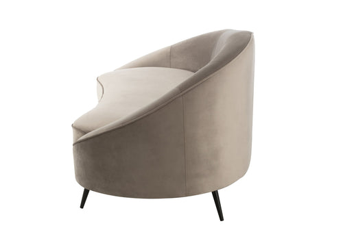J-Line zetel Elisabeth - textiel - zilver