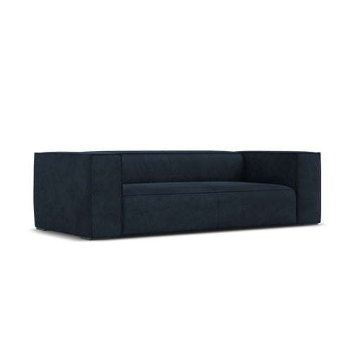 Cosmopolitan Design - Bank Turin 3-zits, structurele stof donkerblauw - 100x227x68cm