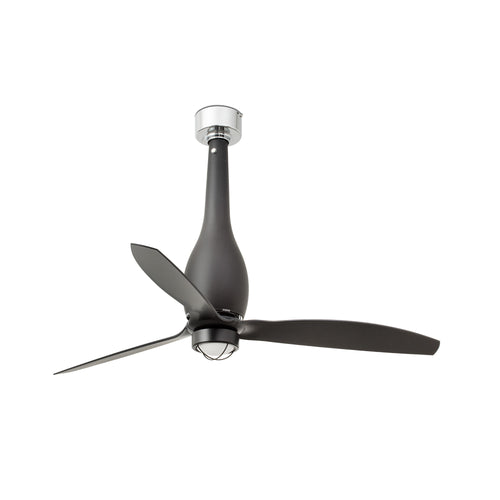 Faro ETERFAN LED matzwarte plafondventilator met DC-motor, 3000K
