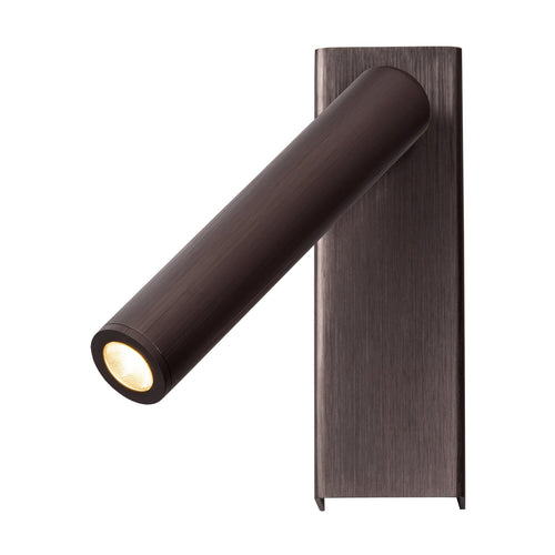 Atmooz wandlamp Alamo - geborsteld brons - 5 x 8 x H 16 cm - geïntegreerde led