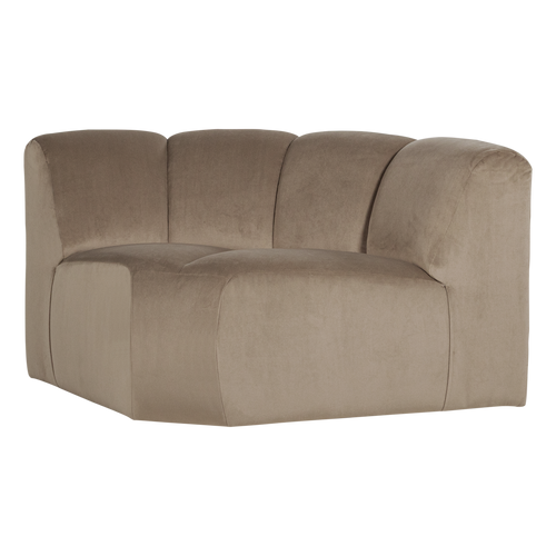 WOOOD hoekelement Mojo - Velvet - Khaki - 74x110x110