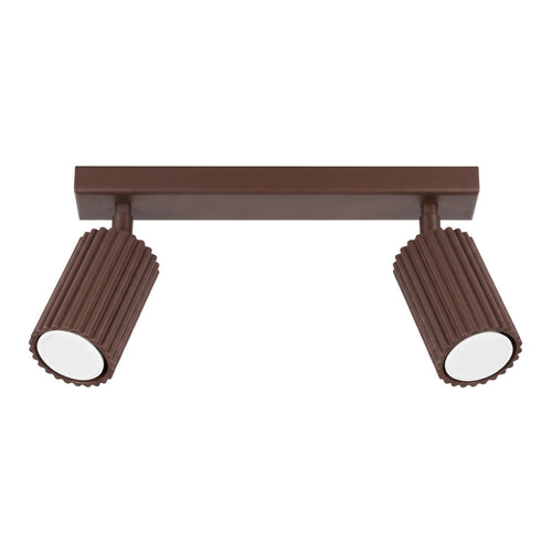 Sollux Lighting Plafondlamp KARBON 2 bruin - 30x6,5x16,5cm