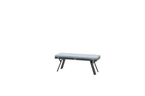 Garden Impressions Sergio bank 110x40xH45 carbon black/ mint grey - vtwonen shop