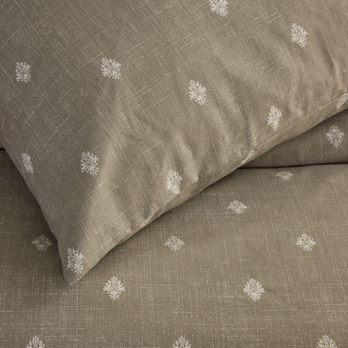 Walra - Dekbedovertrek Remade Rustic GraCe - 140x220 cm - Taupe