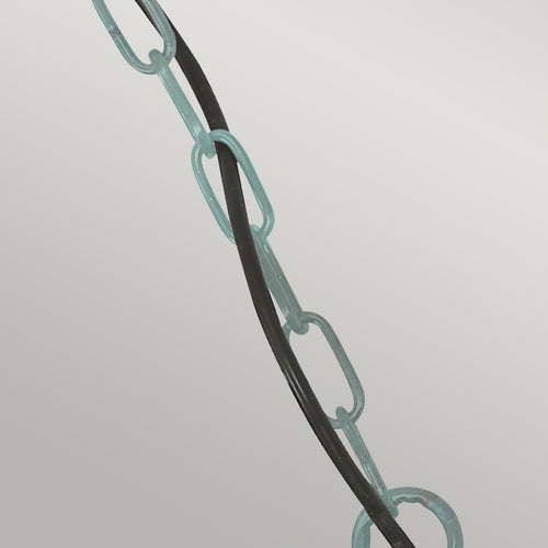 Elstead Sheldon - 1 Lichts Buiten Plafond Ketting Lantaarn Verdigris IP44, E27