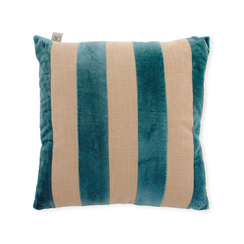 Walra - Sierkussen Velvet Stripes - 45x45 cm - Bruin