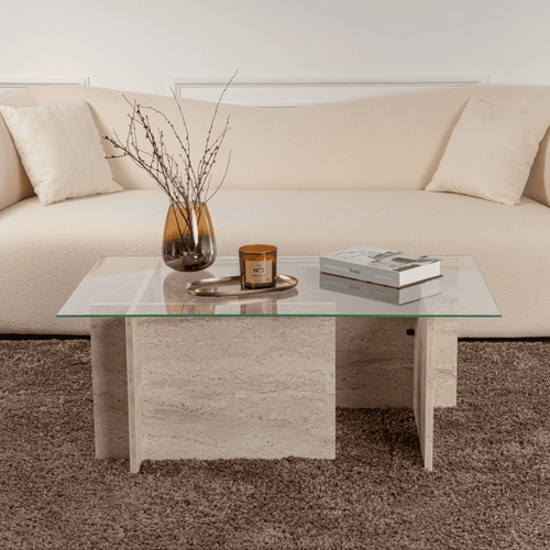 Calicosy - NOAH Salontafel - Transparant - 65x105x40 cm