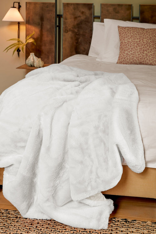 In The Mood Collection Bronte Fleece Deken - L200 x B150 cm - Wit - vtwonen shop