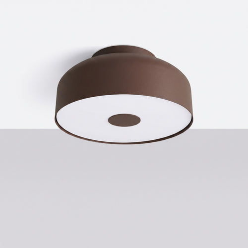 Sollux Lighting Plafondlamp OMIQ bruin - 30x30x15cm