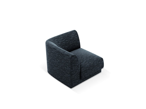 Micadoni Hoekmodule Miley chenille koningsblauw - 90x90x70cm