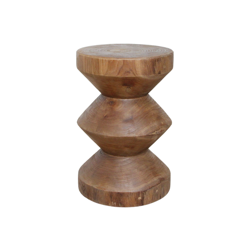 Forma teakhouten bijzettafel Rizo naturel - 30x30x45 cm