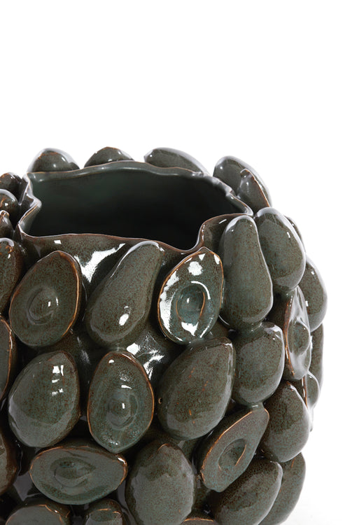 Light & Living vaas AVOCADO - 36x35.5x31.5cm - bruin - vtwonen shop