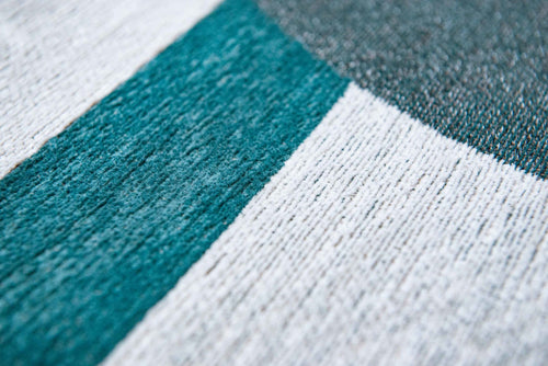 Module vloerkleed 9208 Morris Green - Blauw - 240 x 240 cm