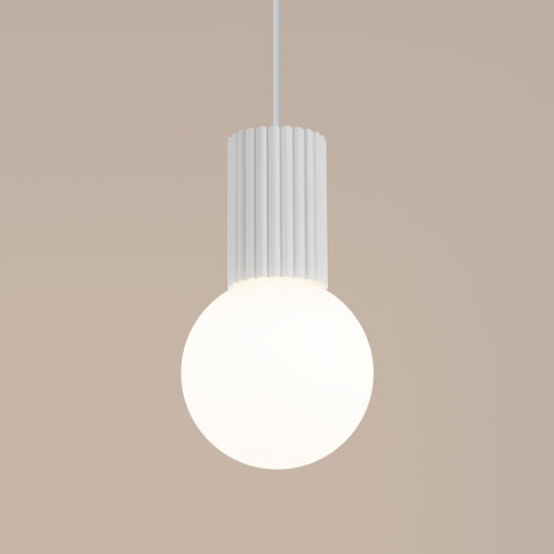 Sollux Lighting Hanglamp HALO 1 wit - 12x12x120cm