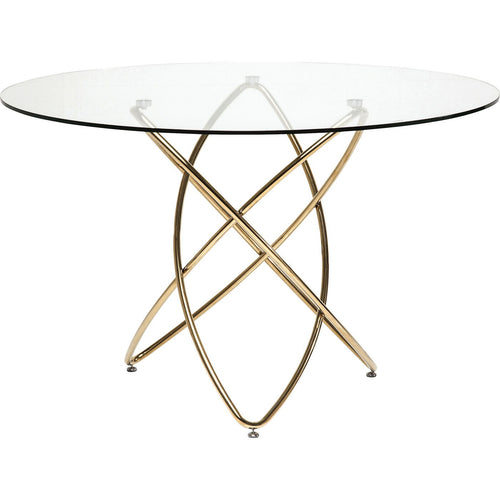 Kare Design Eettafel Molekular Ø120cm goud - vtwonen shop