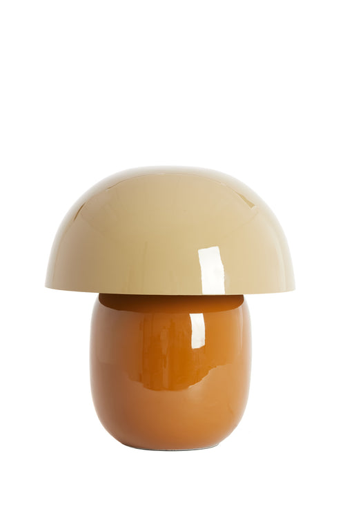 Light & Living tafellamp MIMOSA - bruin - Ø30x34cm