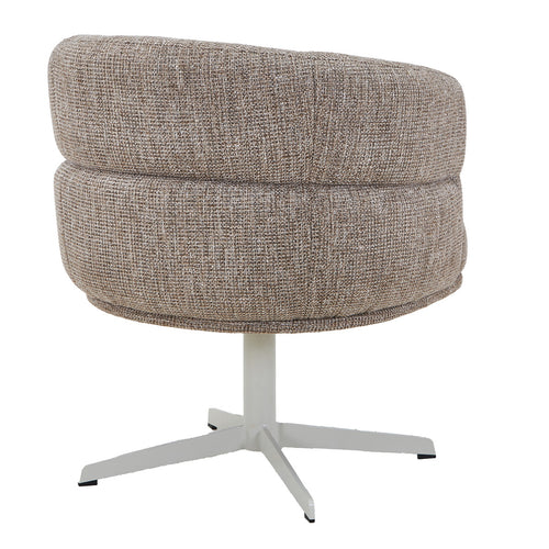 DÉJA Living Eetkamerstoel Coria - Taupe/Beige - Draaibaar - Set van 2