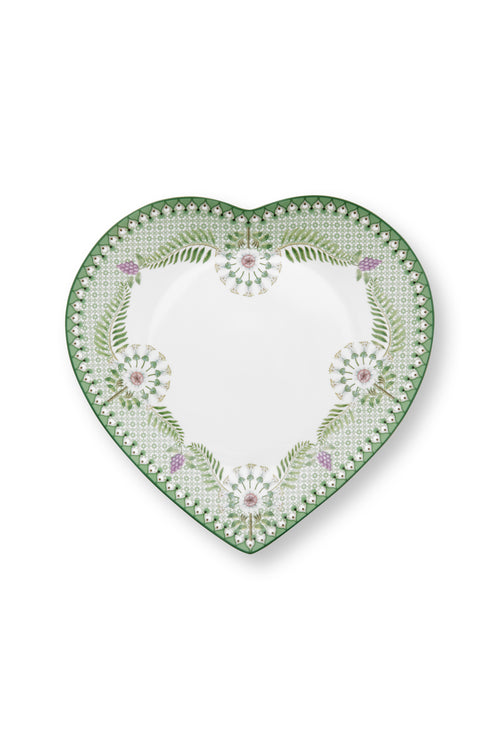 Pip Studio Bordenset Hart - Lily&Lotus - Groen - 23cm - Set van 2