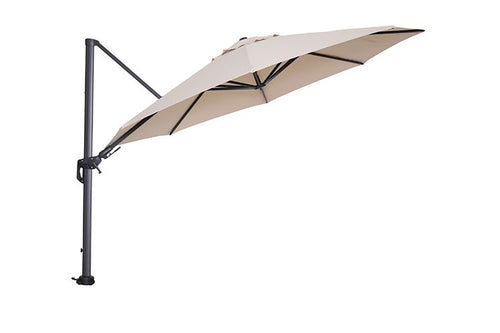 Hawaii parasol - Ø350 cm - carbon black - ecru