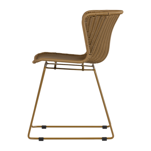 WOOOD tuinstoelen Wings - Honinggeel - Kunststof - 78x55x54 - Set van 2