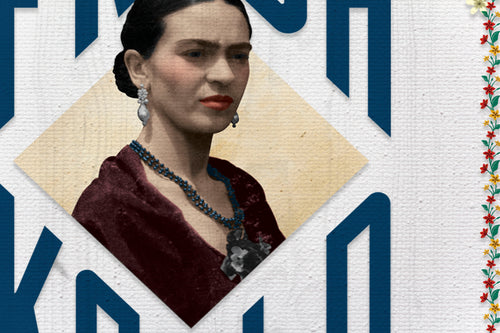 Canvas 60x40 Afdruk Frida Kahlo - vtwonen shop