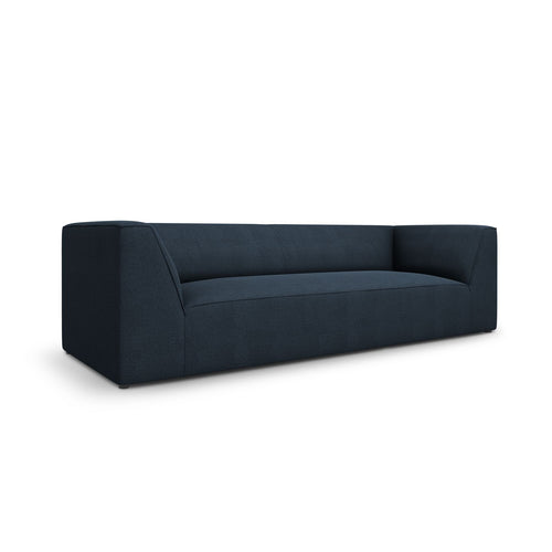 Cosmopolitan Design - Bank Siena 3-zits, structurele stof marineblauw - 92x232x69cm
