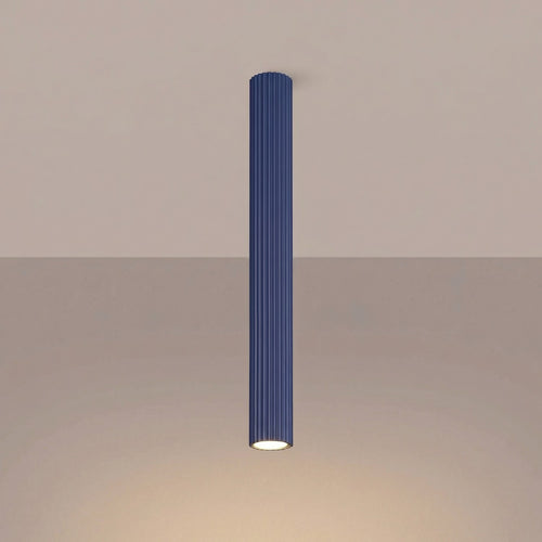 Sollux Lighting Plafondlamp KARBON 60 ultramarijn - 6,5x6,5x60cm
