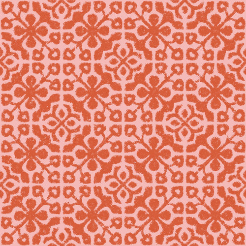 ESTAhome behang verweerde tegels koraalrood - 50 x 900 cm - 131483 - vtwonen shop