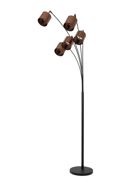 Lucide vloerlamp RANKOS - 5xE14 - Zwart