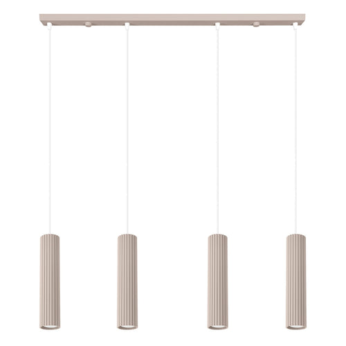 Sollux Lighting Hanglamp KARBON 4L taupe - 81x5x120cm