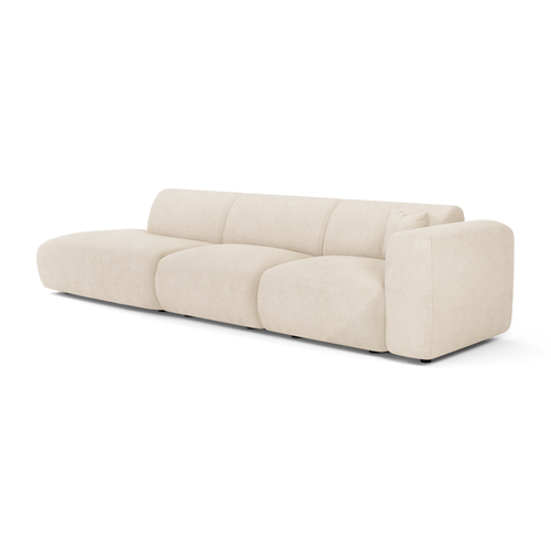 Sia Home - Rechte bank MYRA - Corduroy - Crème - 310cm - vtwonen shop