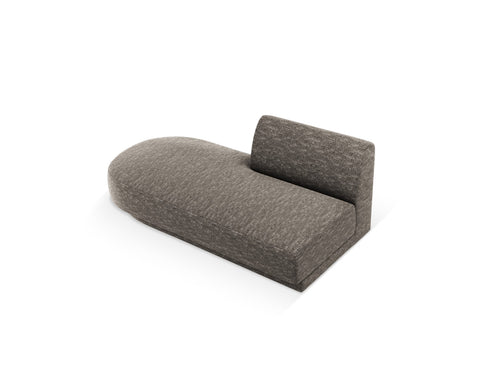 Micadoni - Module "Miley" 2 zitplaatsen, chenille grijs - 90x158x70cm