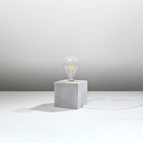 Sollux Lighting Tafellamp ARIZ beton - 10x10x10cm