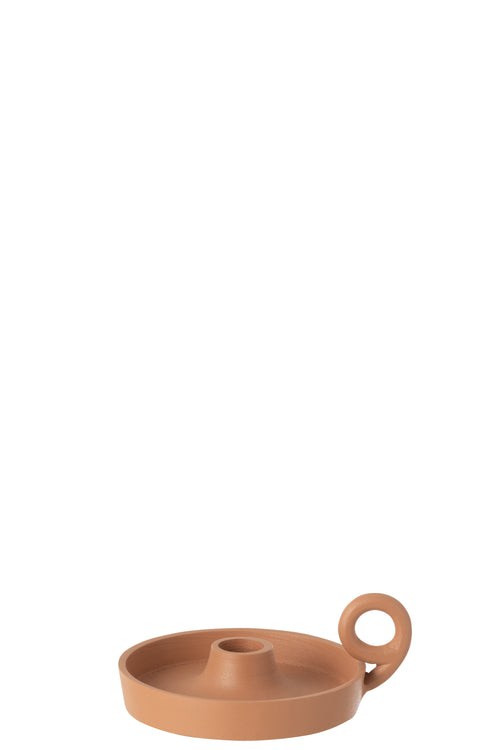 J-Line kaarshouder Schaal Rond - aluminium - perzik