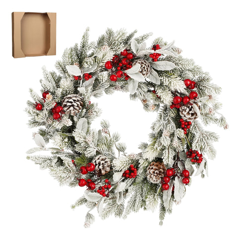 Belfort wreath green - h11xd40cm - vtwonen shop