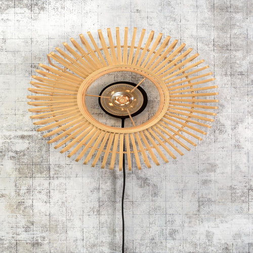 GOOD&MOJO wandlamp Bromo - bruin - Ø40cm - vtwonen shop