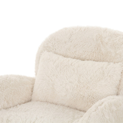 DÉJA Living Fauteuil Alta - Beige Fluffy - Zithoogte 42cm - vtwonen shop