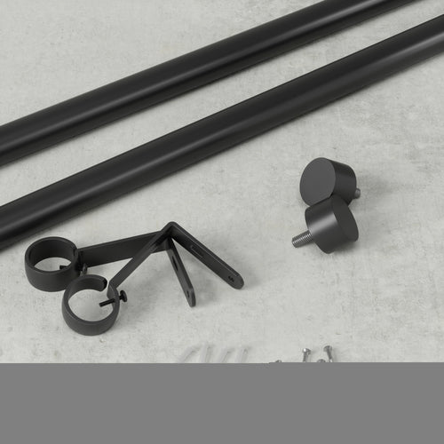 Umbra Cappa uitschuifbare enkele gordijnroede