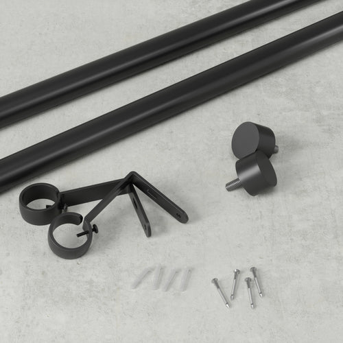 Umbra Cappa uitschuifbare enkele gordijnroede