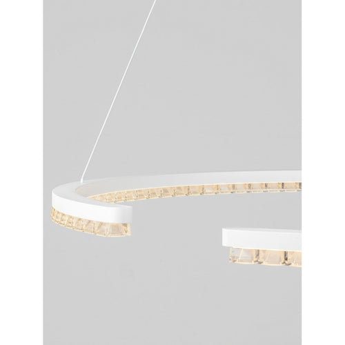 Nova Luce GREAMY Geïntegreerde LED-hanglamp voor plafond, zandwit, Triac dimbaar, 43W, 2795lm, 3000K