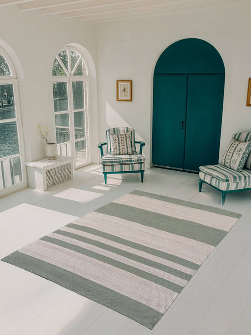 AFK Living vloerkleed Tiago - handgemaakt - Gerecycled katoen - 140 x 200 cm - vtwonen shop