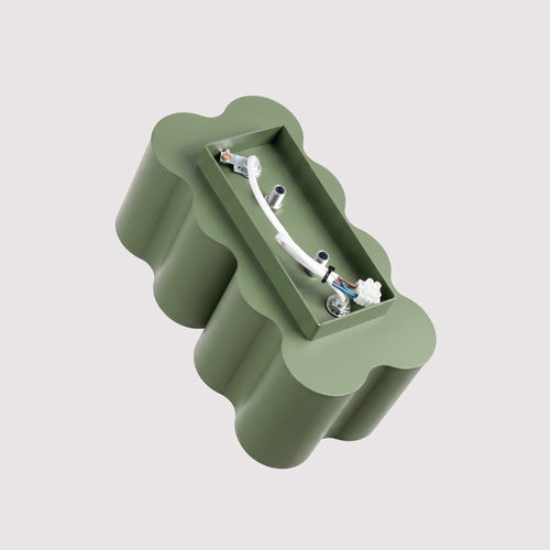 Sollux Lighting Plafondlamp OVIO 2 olijfgroen GU10 - 24,5x12x12cm