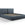 Cosmopolitan Design Opbergbed met dubbel hoofdbord Arendal 160x200cm, structurele stof, blauw - 228x214x97.5cm