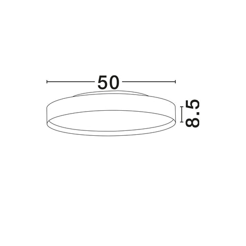 Nova Luce ROI Inbouw plafondlamp geborsteld goud, Triac dimbare LED 48W 3724lm 2700-3000K CCT