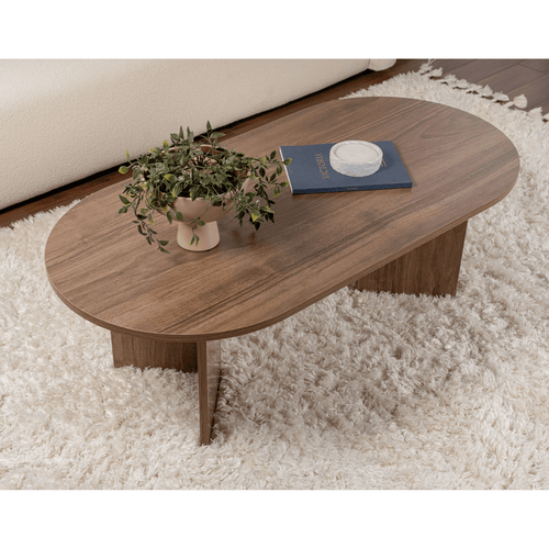 Calicosy - IRIS Ovale salontafel L119 cm - Kasjmier - 60x119x39,8 cm