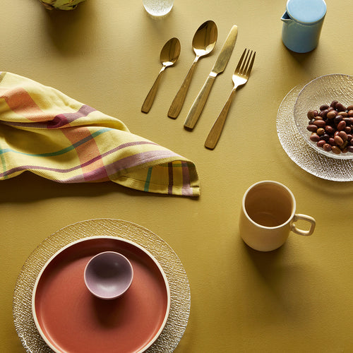 Hübsch bord Fuyu - glas - ø20xh2cm - vtwonen shop