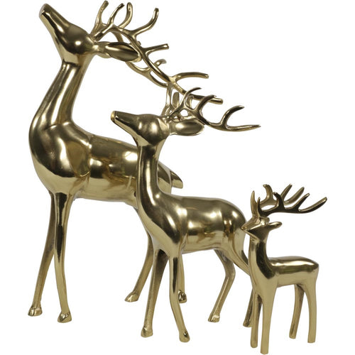 Lesli Living staand hert Hert - goud - 28x13x41cm