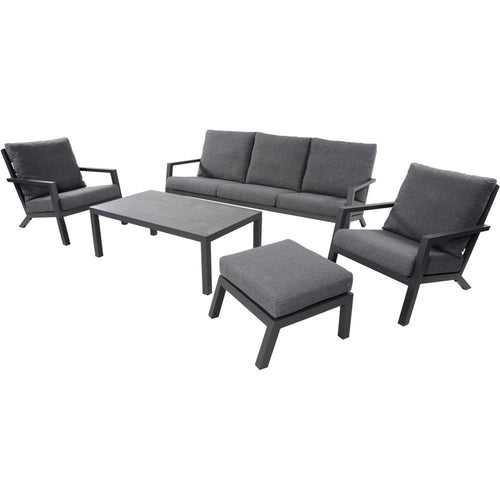 Lesli Living tuintafel Down - grijs - 120x70x43cm